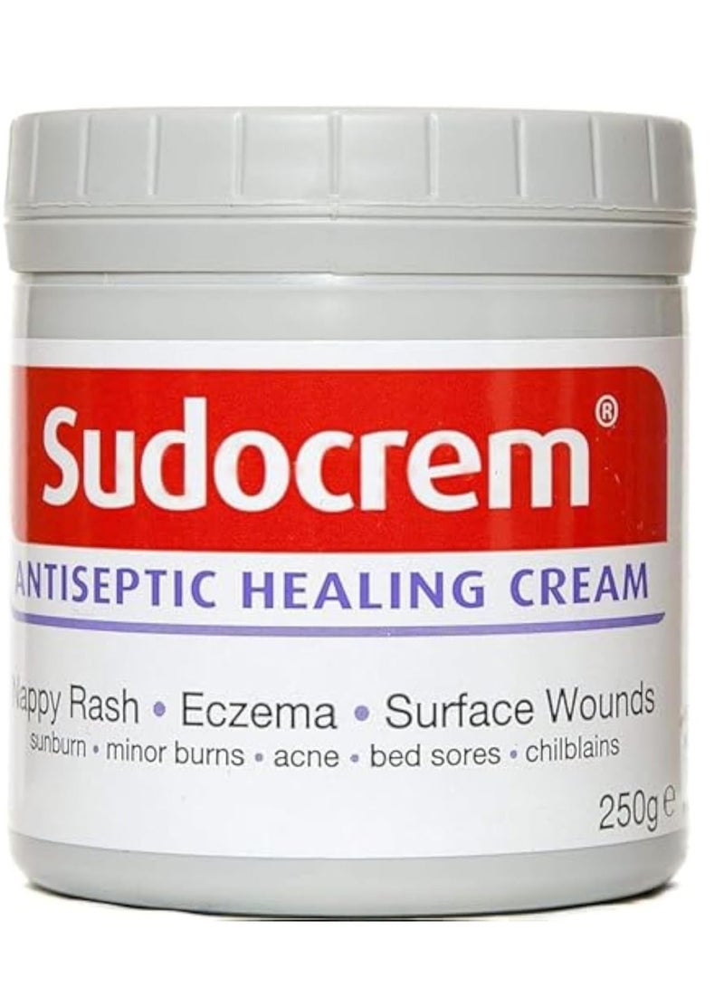 Sudocrem Baby Diaper Cream - Antibacterial and Antifungal Healing Cream for Diaper Rash 250g | Forms a Barrier | For the Treatment of Eczema and Bedsores - Image 1